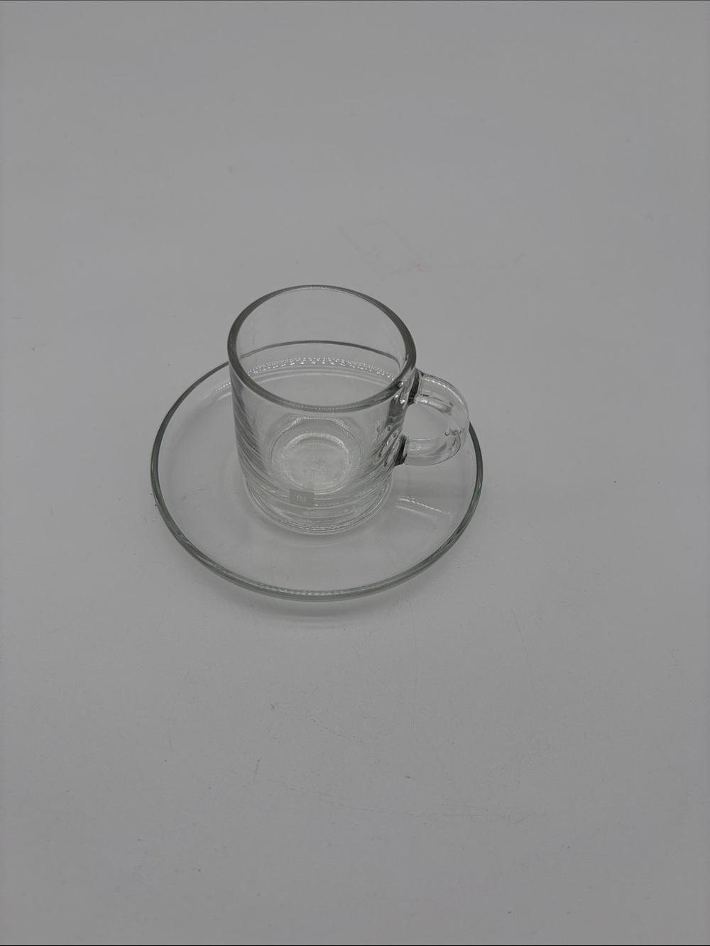 Nespresso Glass Espresso Vertuo Cup with Saucer Made in France